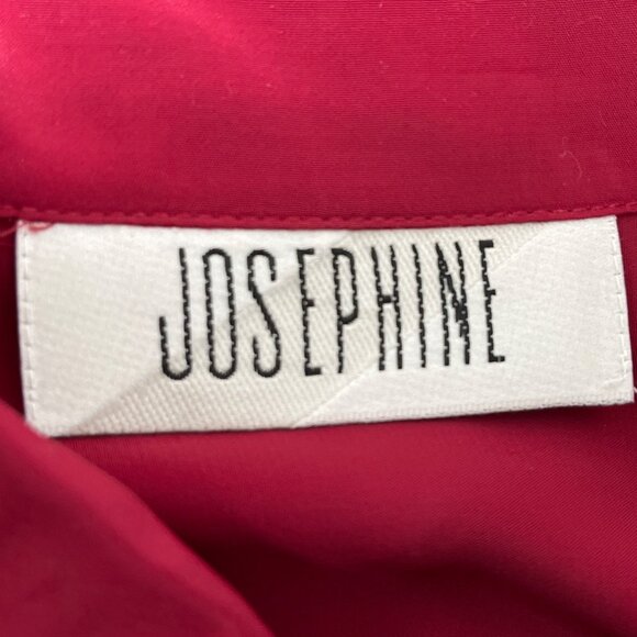 Vintage-Inspired Long Sleeve Blouse W/ Black Bow Tie Neck By Josephine Size 6 - Picture 6 of 8